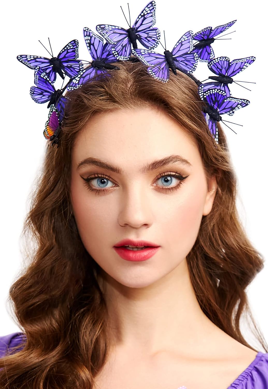 Coucoland Butterfly Fascinator Hat Derby Fascinators Boho Style Headband Butterfly Headpiece