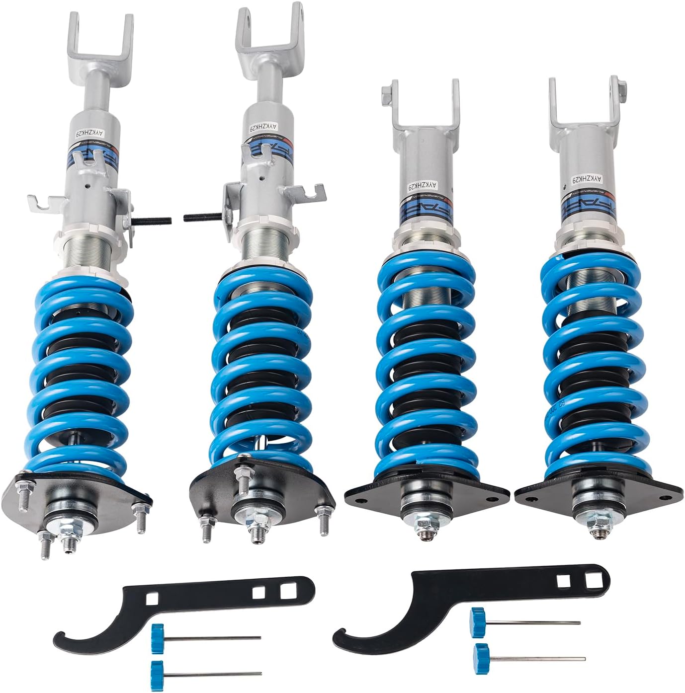 FAPO PS+ Coilovers for Nissan 350Z / Fairlady Z 2003-2008 Z33, for Infiniti G35 RWD 2003-2007 V35, for Nissan Skyline 01-07, 16-way Damping Height Adjustable Mono-Tube Lowering Suspension Struts Kits