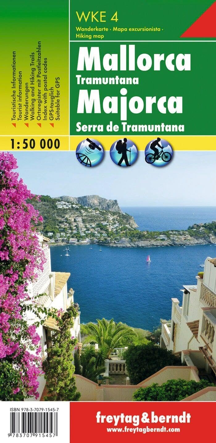 Mallorca - Tramuntana: Wander-Rad-Freizeitkarte - Maßstab 1:50.000: Wandel- en fietskaart 1:30 000