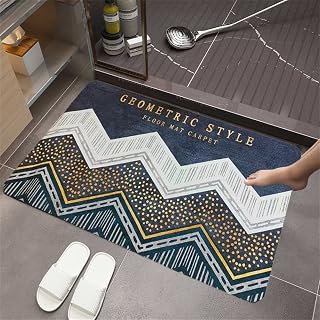 Badrum badmatta matta, badmattor, superabsorberande badmatta halkfri mjuk matta, snabbtorkande badmatta, kiselgur absorberande badmatta, duschmatta mjuk tvättbar torr badrumsmatta linje – 80 x 150 cm