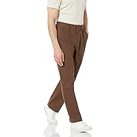 Amazon Essentials Pantaloni chino plissettati dal taglio classico e resistenti alle