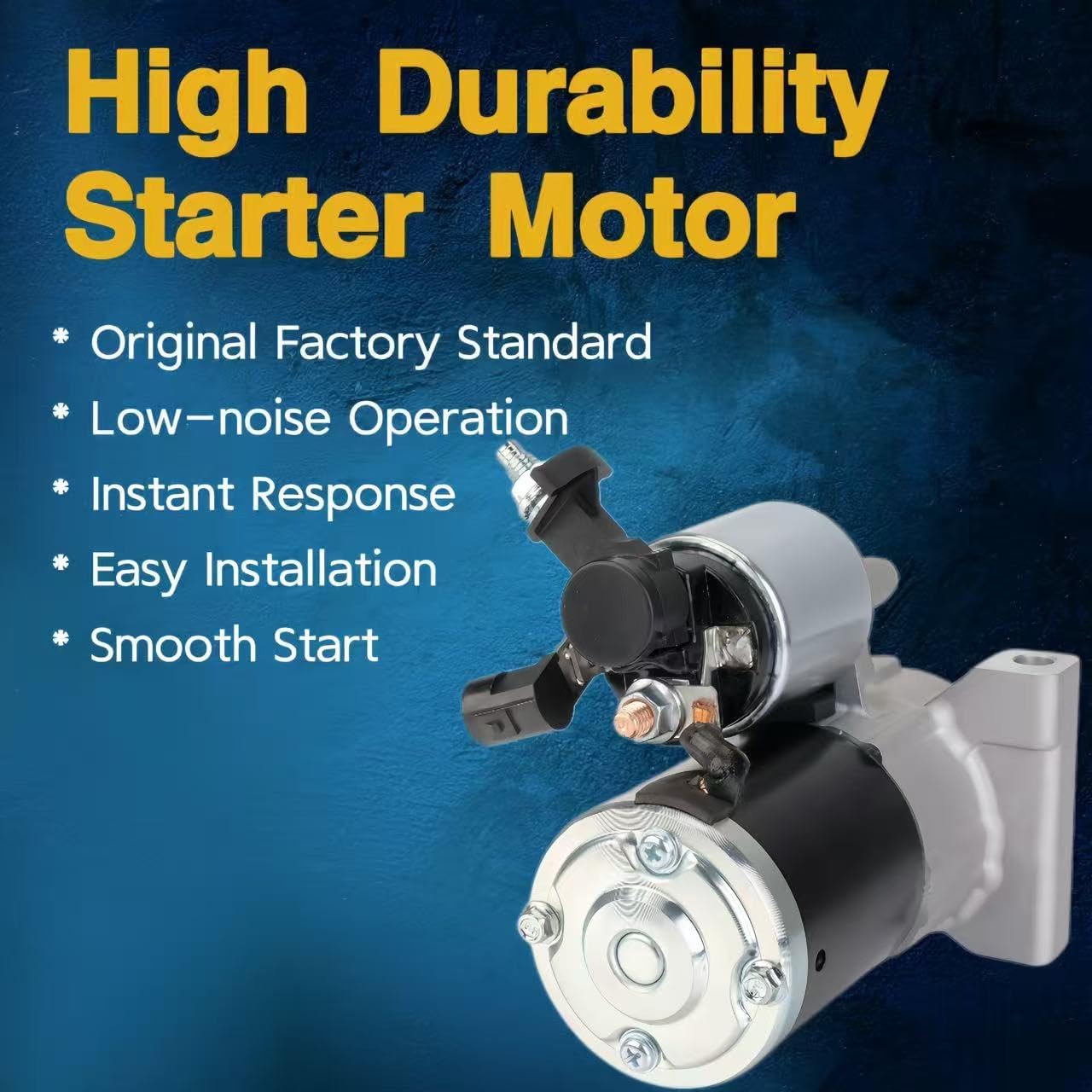 10910 Starter Motor Compatible with 2014-2022 Chevy Express 2500 3500 Silverado 1500 Tahoe Suburban, GMC Sierra 1500 Savana 2500 3500 Yukon XL,Cadillac Escalade ESV 4.3L 5.3L 6.2L V6 V8