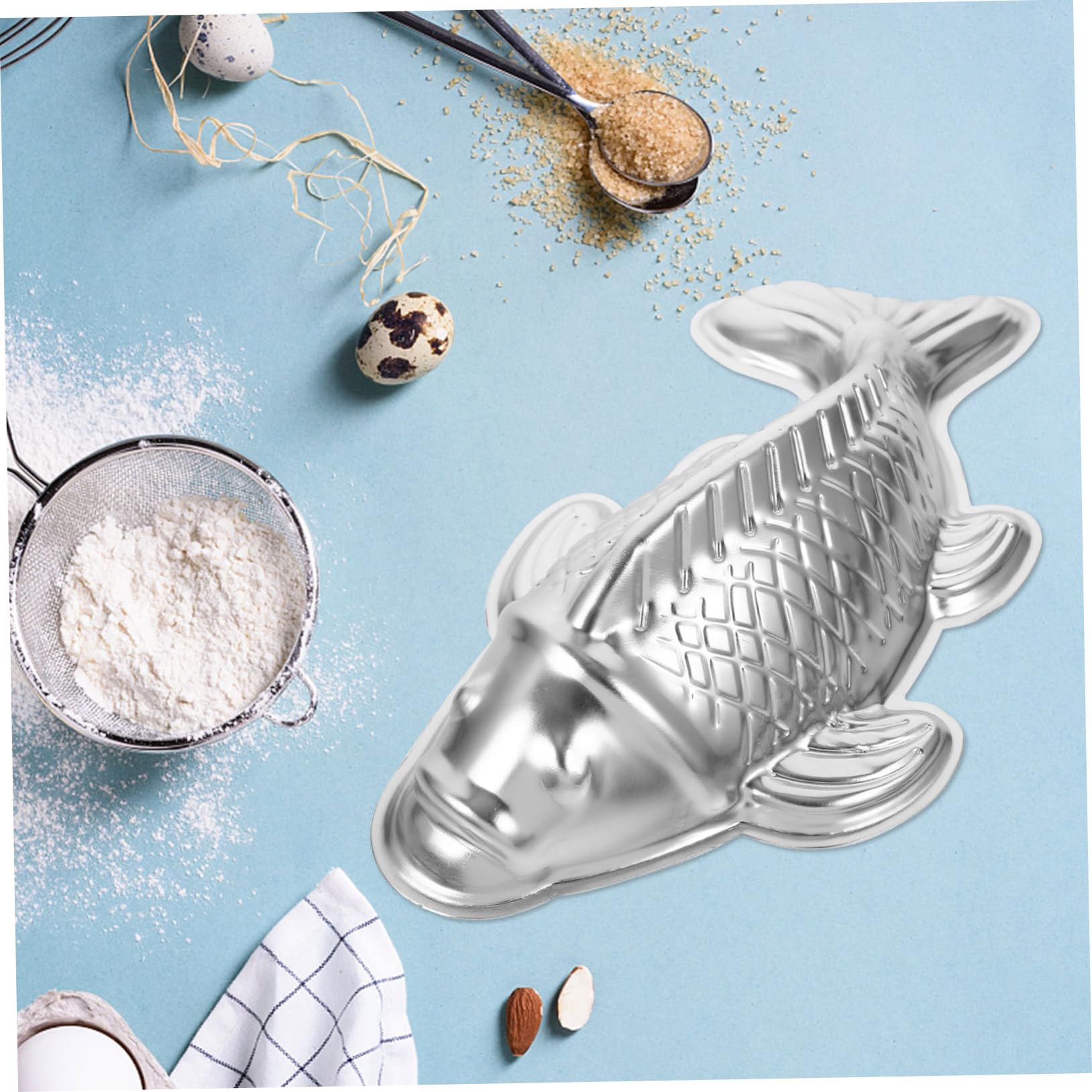 TOPBATHY Molde Pastel Pescado 3 Piezas Molde Pescado Para Hacer Pasteles Arroz Jalea o Aluminio Para Cupcakes Minimochi Aluminio Pastel o 3d Para Hornear