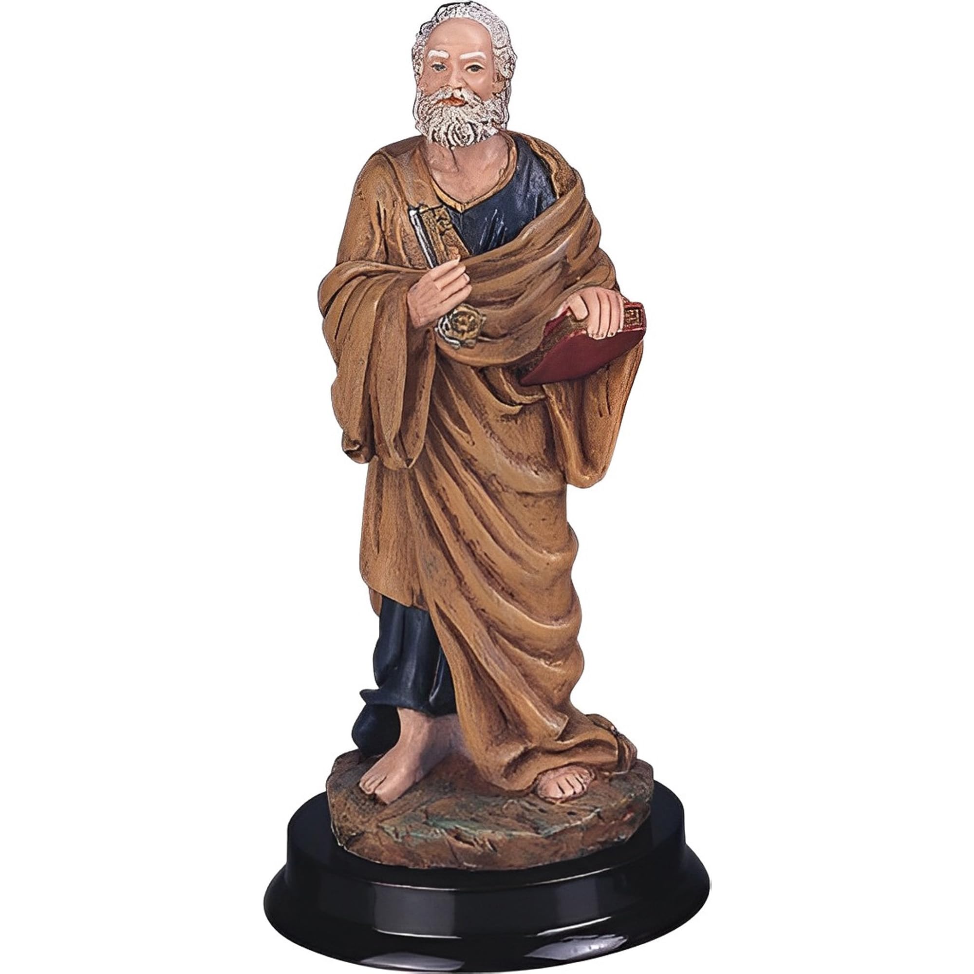 ICE ARMOR 5" H Saint Peter Statue Simon Peter Holy Figurine Statue Sculpture Ornament Decor for Housewarming, Holidays, Christmas for Men/Women