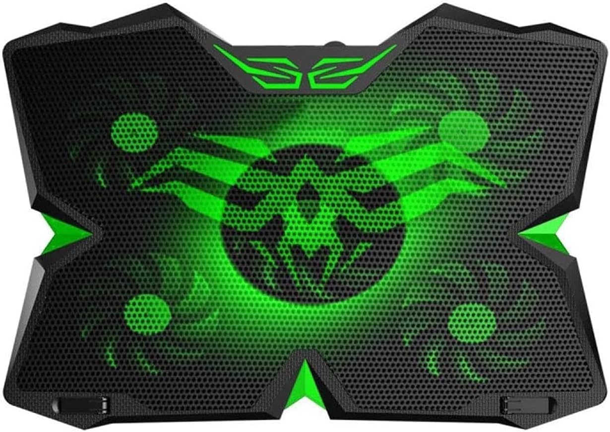 Laptop Cooling Pad, Gaming Notebook Laptop Cooler Cooling Pad with 5 Quiet Fans, Laptop Fan Cooling Pad Stand USB Adjustable Mounts Laptop Stand Height Angle