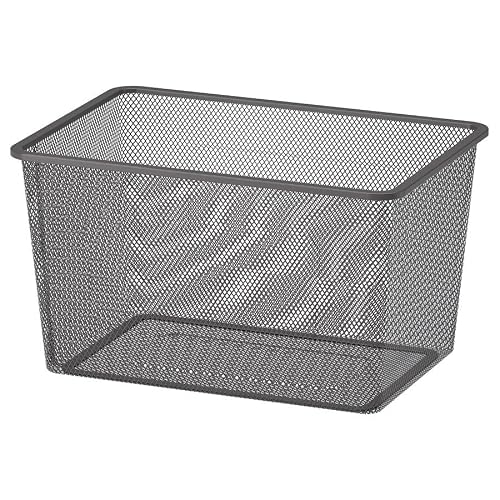 FAKHRI Organize in Style with TROFAST Mesh Storage Box - 42x30x23 cm, Available in Four Colors (Dark grey)