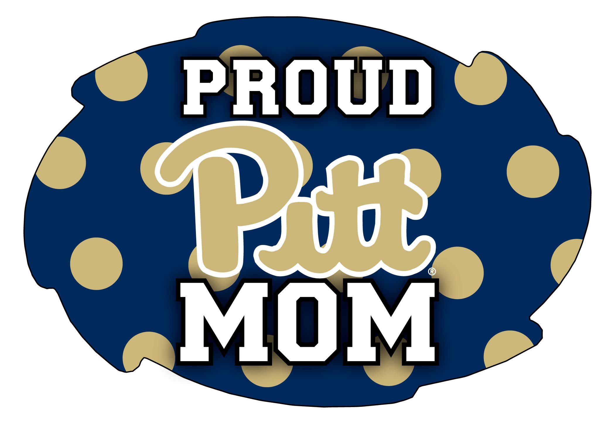 Pittsburgh Panthers Proud Mom Magnet Single Officially Licensed Collegiate Product