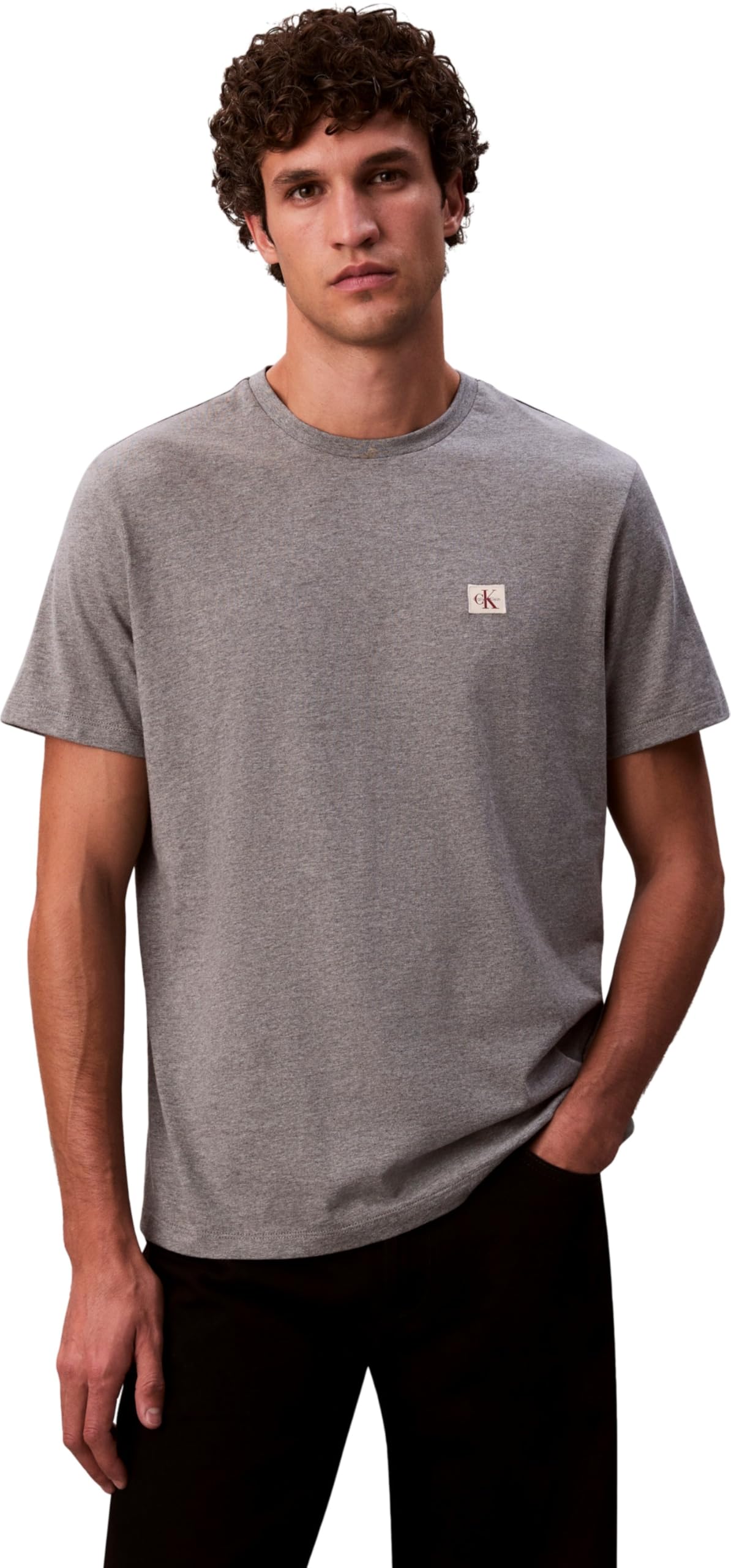 Calvin Klein Men's Gray Short-Sleeved T-Shirt