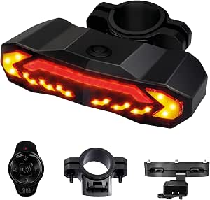 Feu Arrière Rechargeable Clignotant Vélo USB Rechargeable Avec Télécommande - 32 LED - Sécurité Nuit Et Pluie électrique Ocean Drive