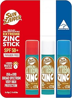 Sun Zapper Extreme Zinc - Paquete de 3 protec...