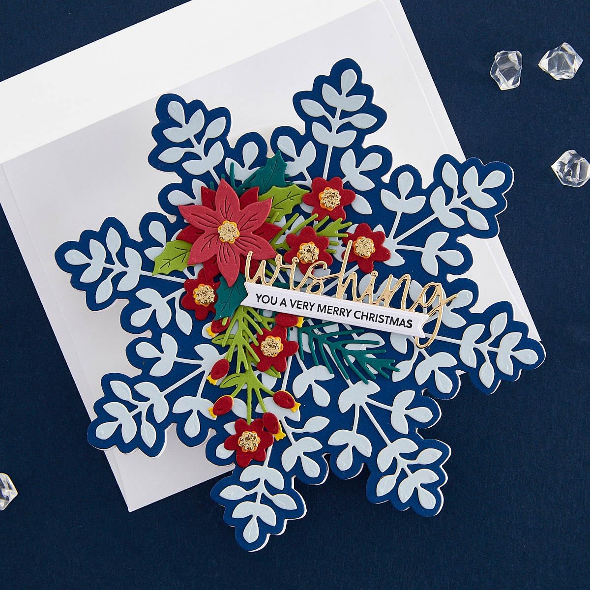 Spellbinders S7-236 Snowflake Card Creator Etched Dies from The Bibi's Snowflakes Collection by Bibi Cameron