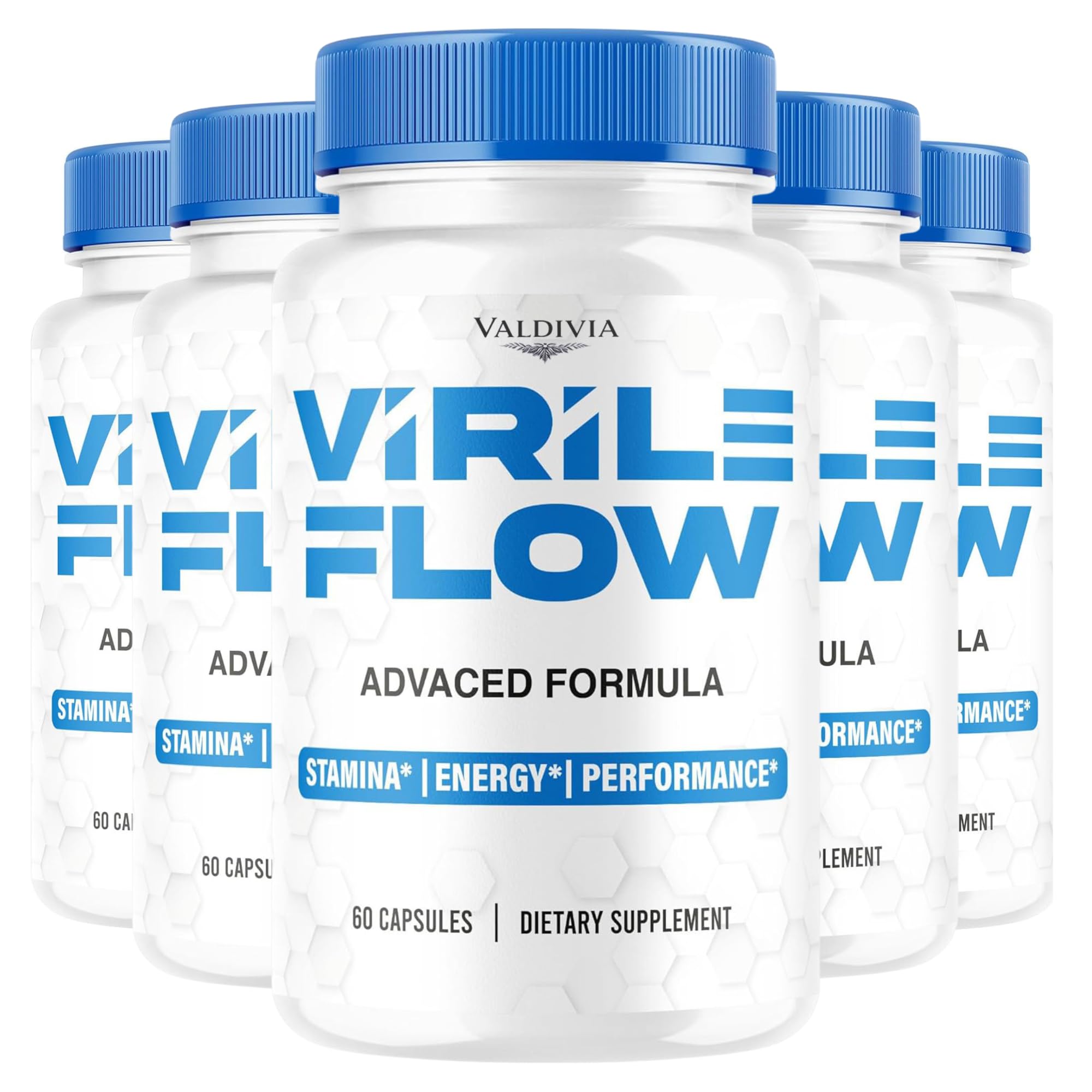 Virile Flow Capsules, Maximum Strength All-Natural Supplement for Men, Official VirileFlow Advanced Premium Formula Vitamin Pills, 300 Capsules for 5 Months