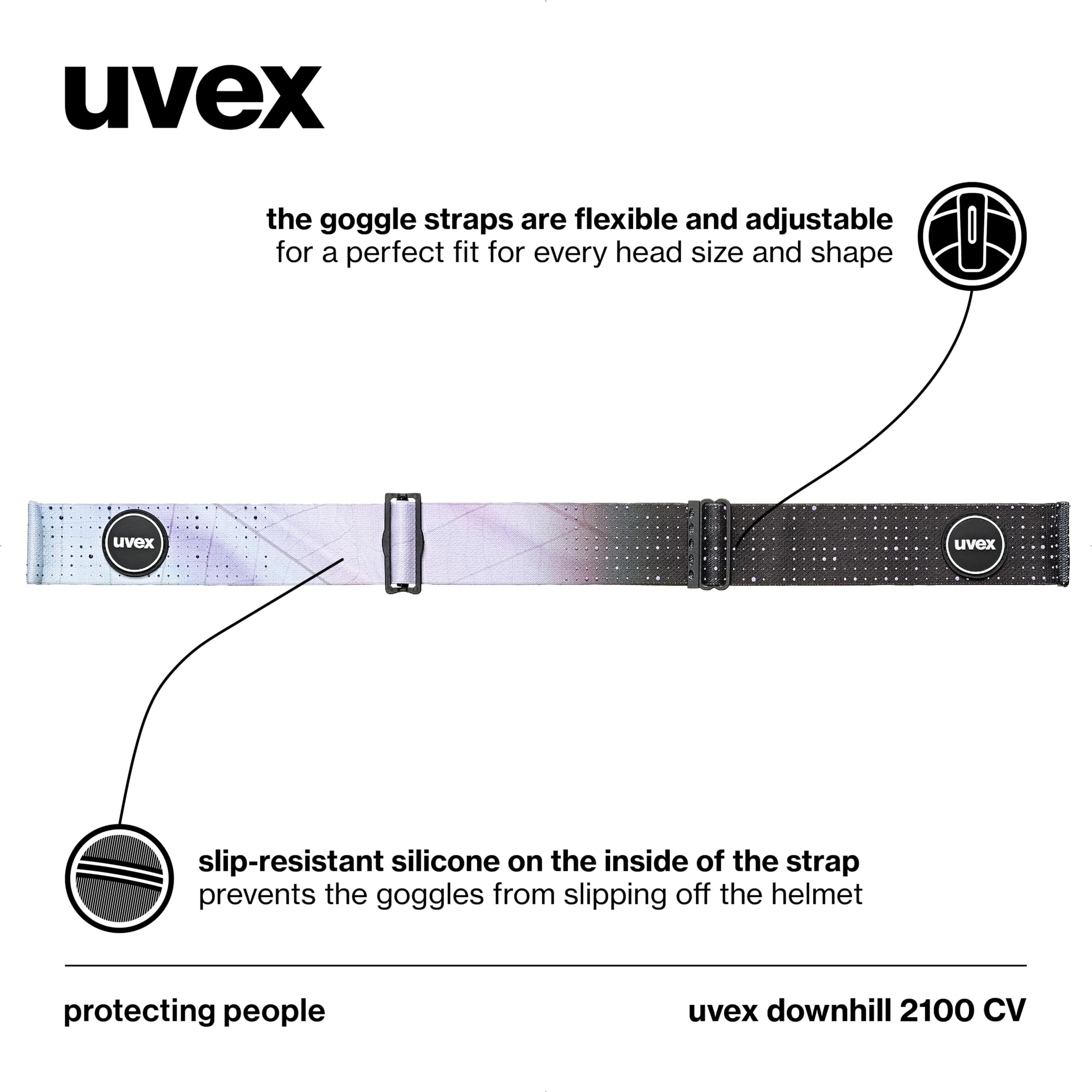 Uvex Downhill 2100 CV Lunettes de Ski, Uni