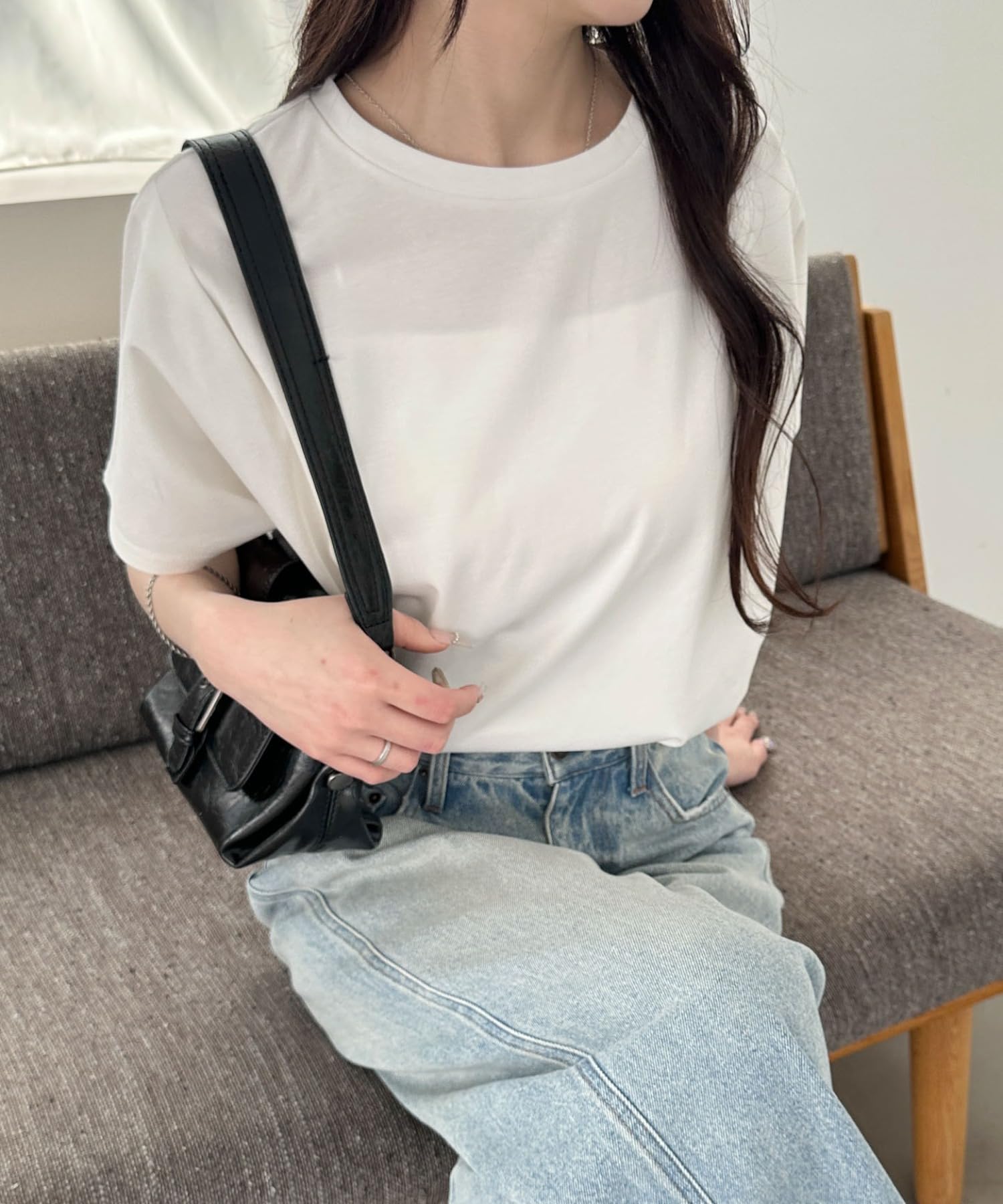[ウィゴー] WEB限定 接触冷感 フレンチスリーブ Tシャツ 半袖 服 トップス シャツ 春服 夏服 春 夏 秋 レディース - 5