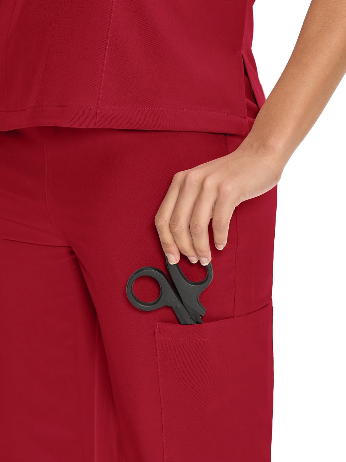 COZYFIT Scrubs for Women Set Medical Uniform - V-Neck Top & Straight Leg Pants with 9 Pockets, Unisex Workwear COZY SCRUBS - Image 6