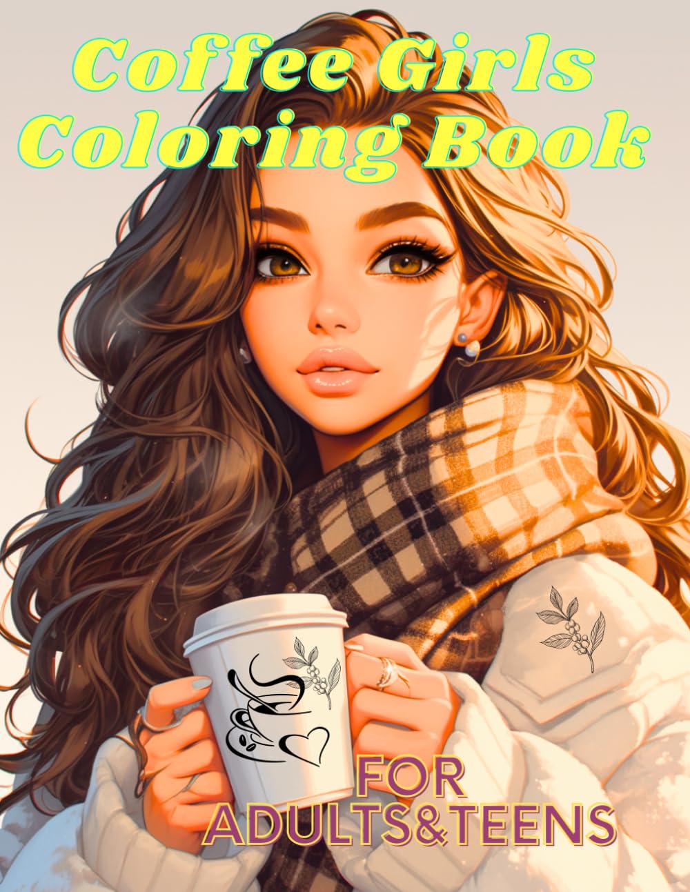Coffee Girls Coloring Book for Adults&Teens: Cozy Coffee Vibes, Cute Women & Relaxing Stress Relief Pages