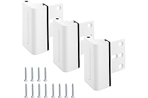 3 Pack Home Security Door Lock White