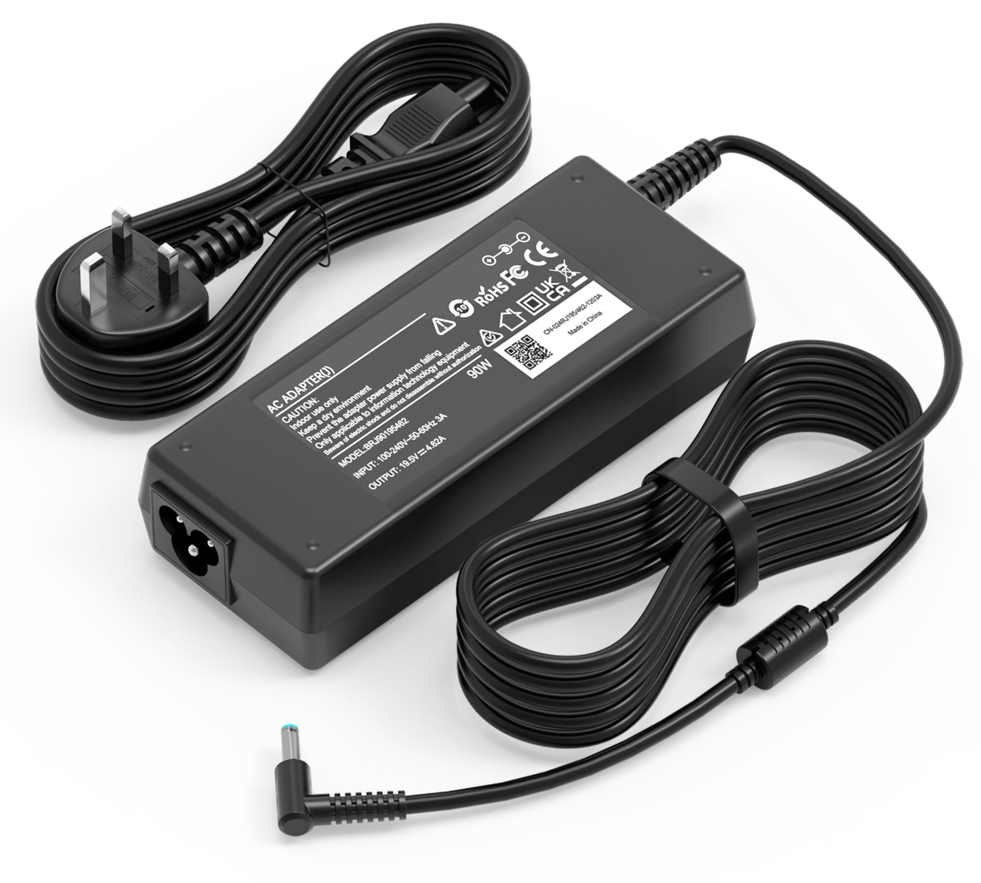 Compatible With HP 90W Charger Compatible With HP Elitebook 840 850 820 830,ProBook 430 440 450 640 650 Pavilion X360 11 13 15,240 250 255 G4 G5 G6 G7 Envy 13 15 17 Chromebook 11 14【4.5 * 3mm】