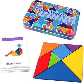 Amazon.co.jp: sharprepublic 子供 タングラムパズル パターンブロック