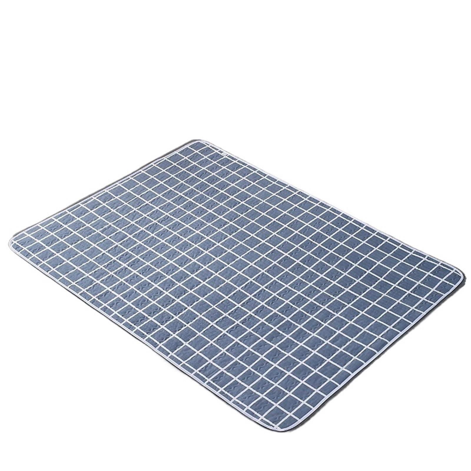 Almohadilla FisiolóGica Menstrual Productos de higiene Femenina Reutilizables, Impermeables y Lavables for Adultos, Personas Mayores Mascotas por Período(Grey-Grid,180cmx200cm)