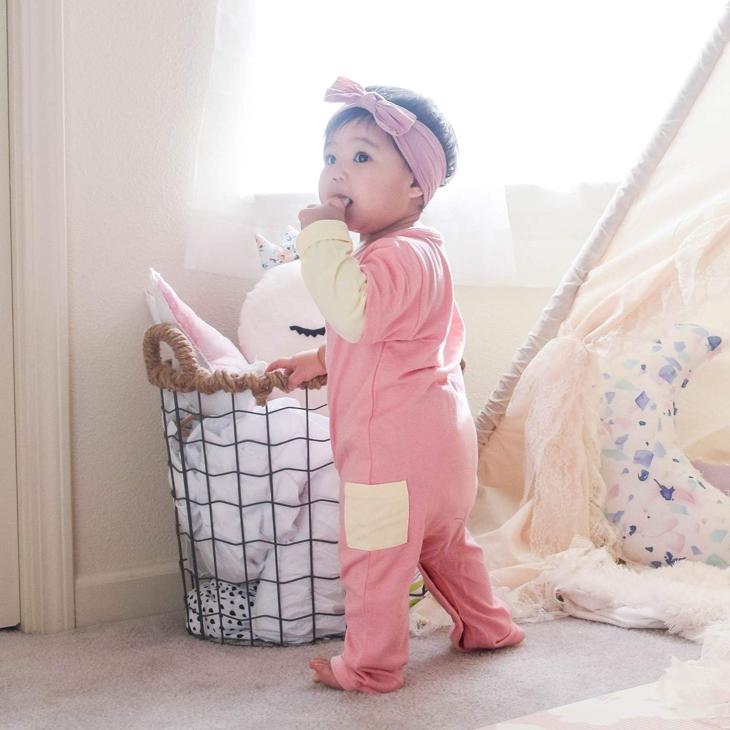 Babysoy baby-girls Snap Romper