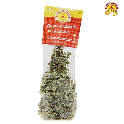 Miniatura 4 de TUTTOCALABRIA Orégano, Orégano calabrés seco en el tallo, Producto de Italia, 1.41 oz, Todo Natural, Sin OMG, Producto de Italia