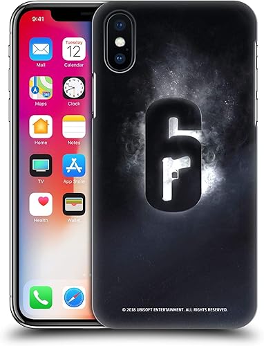 Head Case Designs Funda rígida con licencia oficial de Tom Clancy's Rainbow Six Siege Glow Logos compatible con Apple iPhone XiPhone Xs