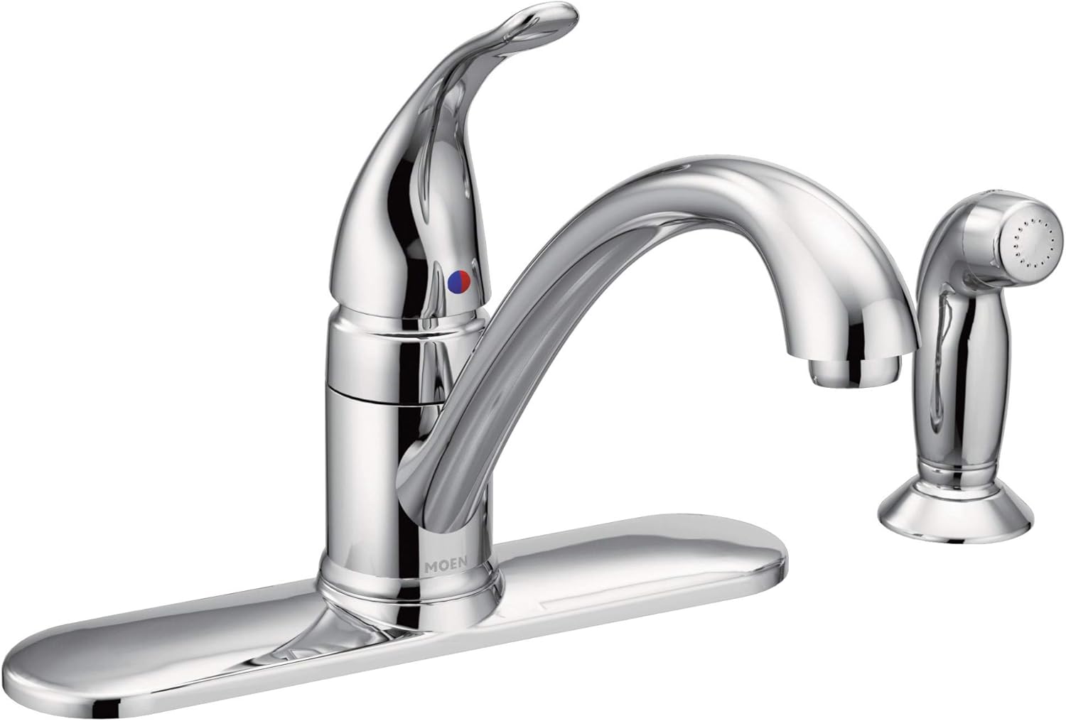 Moen 7082 Chrome One-Handle Kitchen Faucet with side spray
