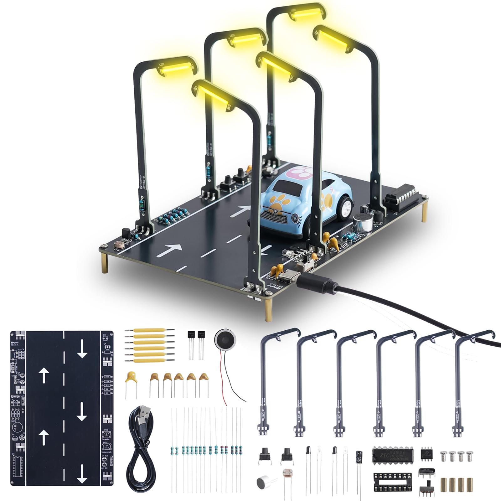 Kit de soudure de simulation de réverbère pour animer vos maquettes de mini villes