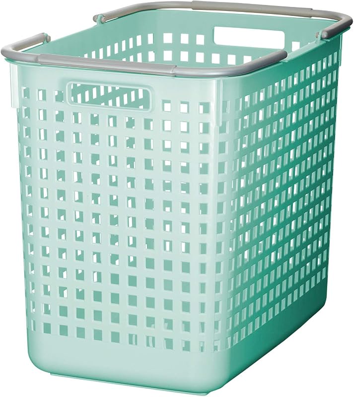 Like-it │SCB-5 │Daily use inside or outside. Movable handles make it easy to carry around. | Portable large basket for kitchen, laundry and kids room. | 18.7 x 12.2 x 15.47" | Mint blue | 10.57 gal