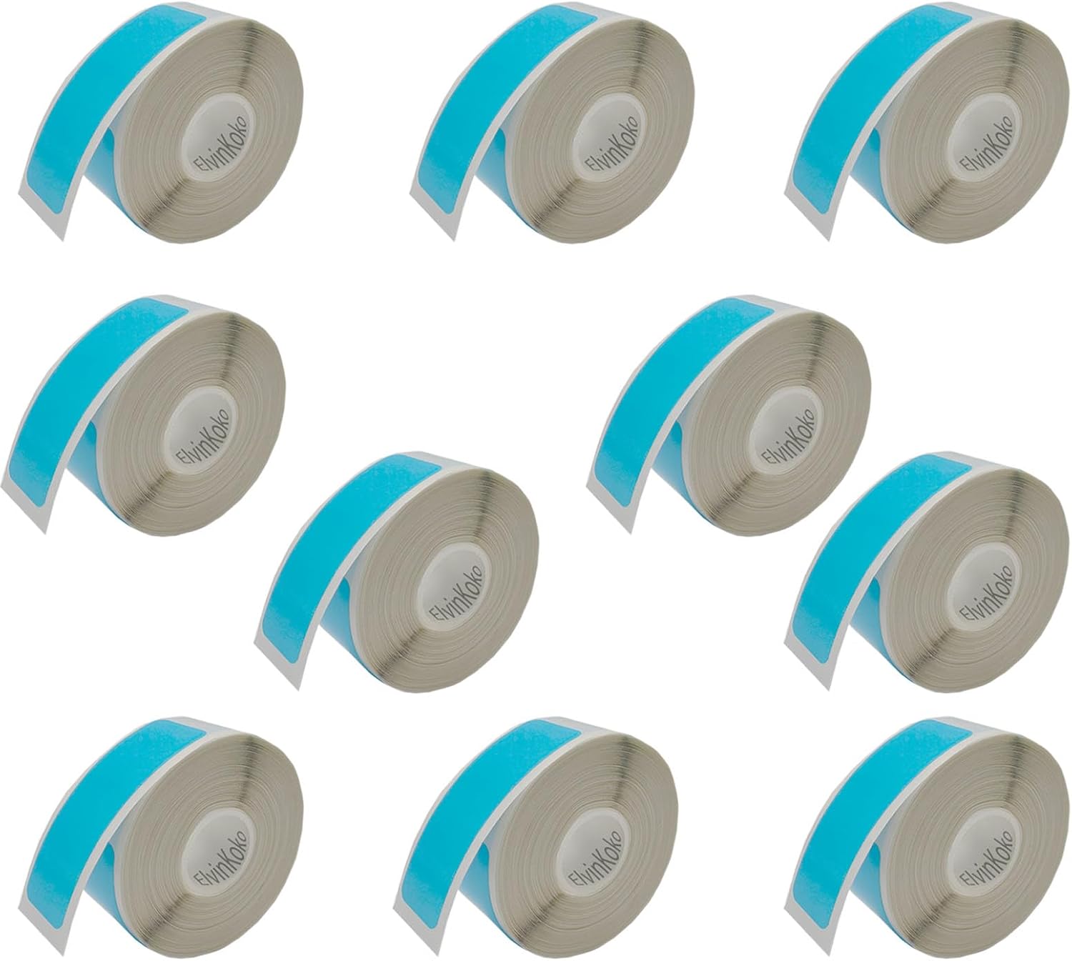 1600Pcs D30 Label Tape P11 Paper P15 Portable Label Stickers10rolls12x40mm Blue