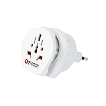 Skross, Adattatore da Viaggio Spina Italiana Piccola 10A Combo Italy e World to Europe, Series, multicolore