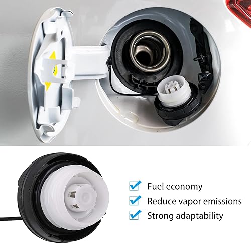 Miniatura 5 de Tapa de gasolina, tapa de llenado de combustible compatible con Honda Accord 2006-2020, Civic, CR-V, Fit, HR-V, Insight, Odyssey, Pilot, Crosstour -