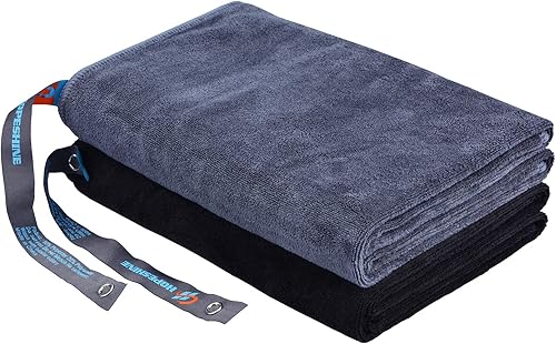 Toallas de gimnasio para hombres de 20 x 40 pulgadas para mujer, sudor, grandes, de microfibra, de secado rápido, absorbentes, compactas,