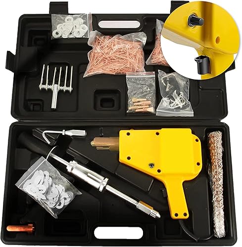 Kit de soldador de pernos y extractor de abolladuras de 800VA con martillo deslizante, máquina de soldadura por puntos de 110 V para reparación