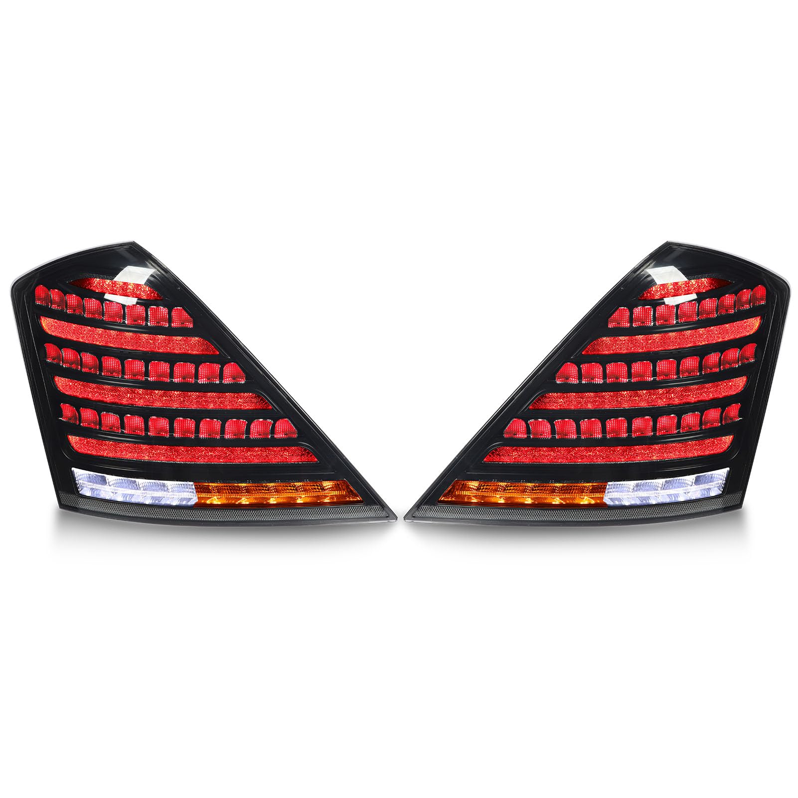 Amazon.co.jp: LED テールライト、S クラス W221 (黒) : 車＆バイク