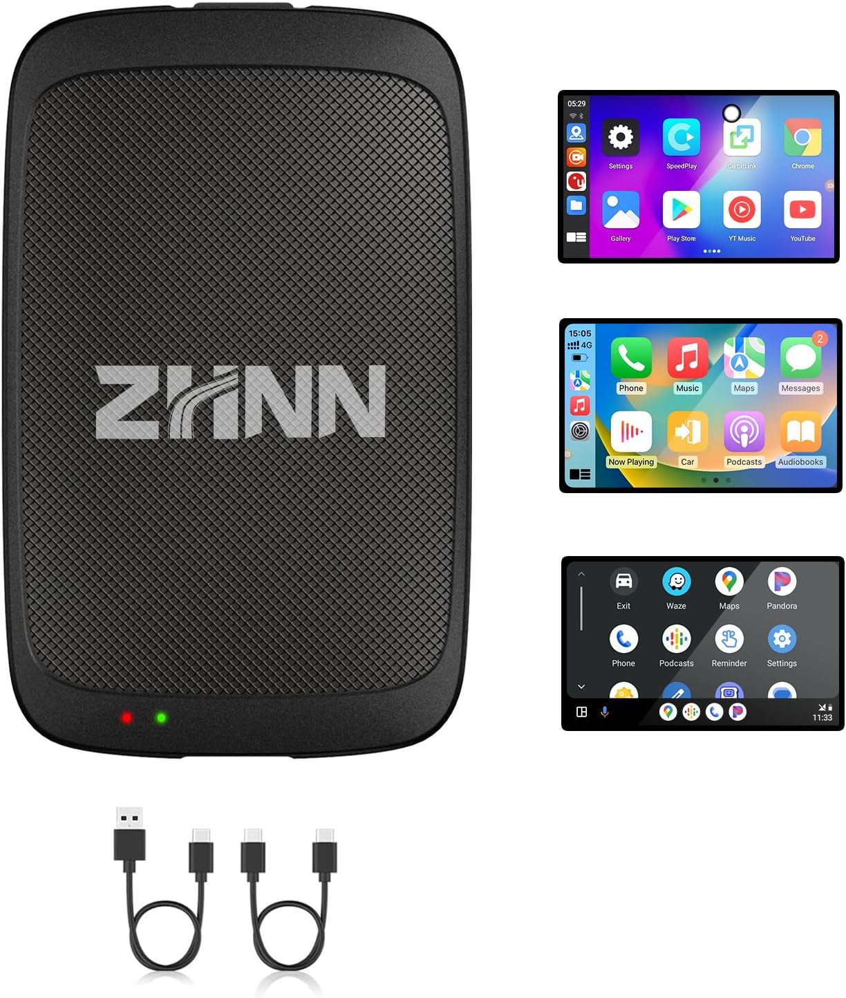 ZHNN Carplay AI Box with Android System, Wireless CarPlay