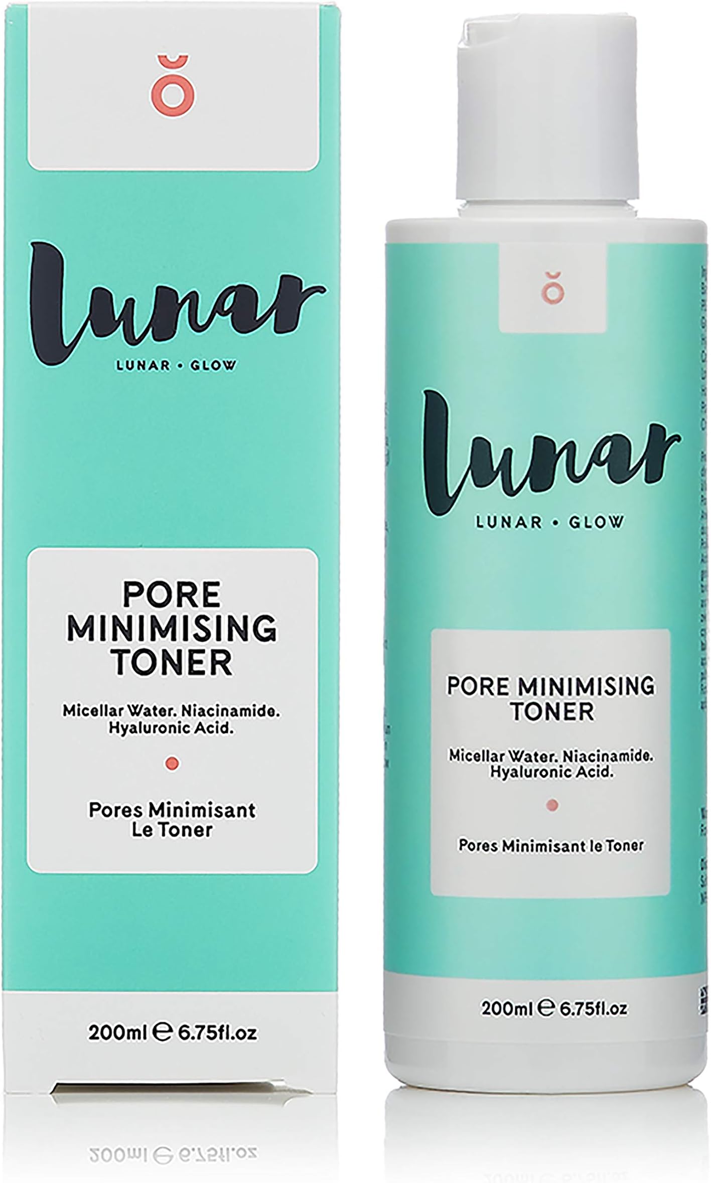 Pore Minimising Face Toner by Lunar Glow, a Facial Toner containing Niacinamide & Hyaluronic Acid