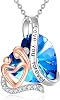 YFN Mom Necklace for Women Sterling Silver mother necklace Mothers Day Birthday Jewelry Gifts for Mother Grandma 18