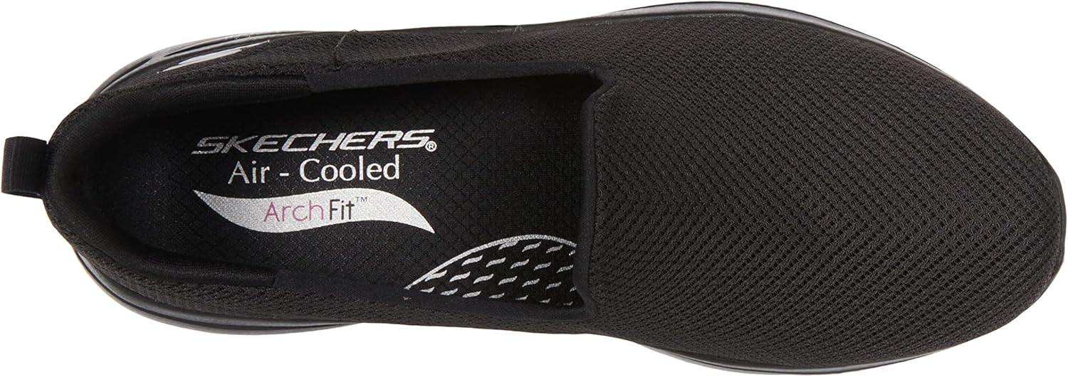 Skechers Women's Go Walk Arch Fit-Grateful Sneakers 7.5 Black