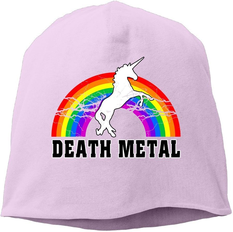 Death Metal Unicorn Rainbow Knitted Hat Skull Cap Apparel