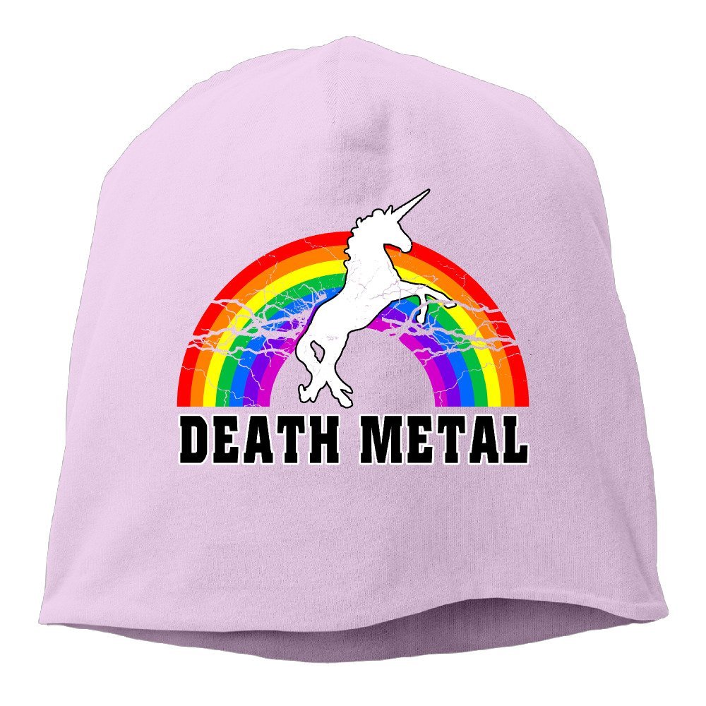 Death Metal Unicorn Rainbow Knitted Hat Skull Cap Apparel