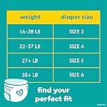 Pampers Diapers - Swaddlers 360 degrees - Size 4, 100 Count, up to 100% Leakproof Comfy Dry Fit, EZ Off Tabs Designed for Easy Changes, Pull On Diaper