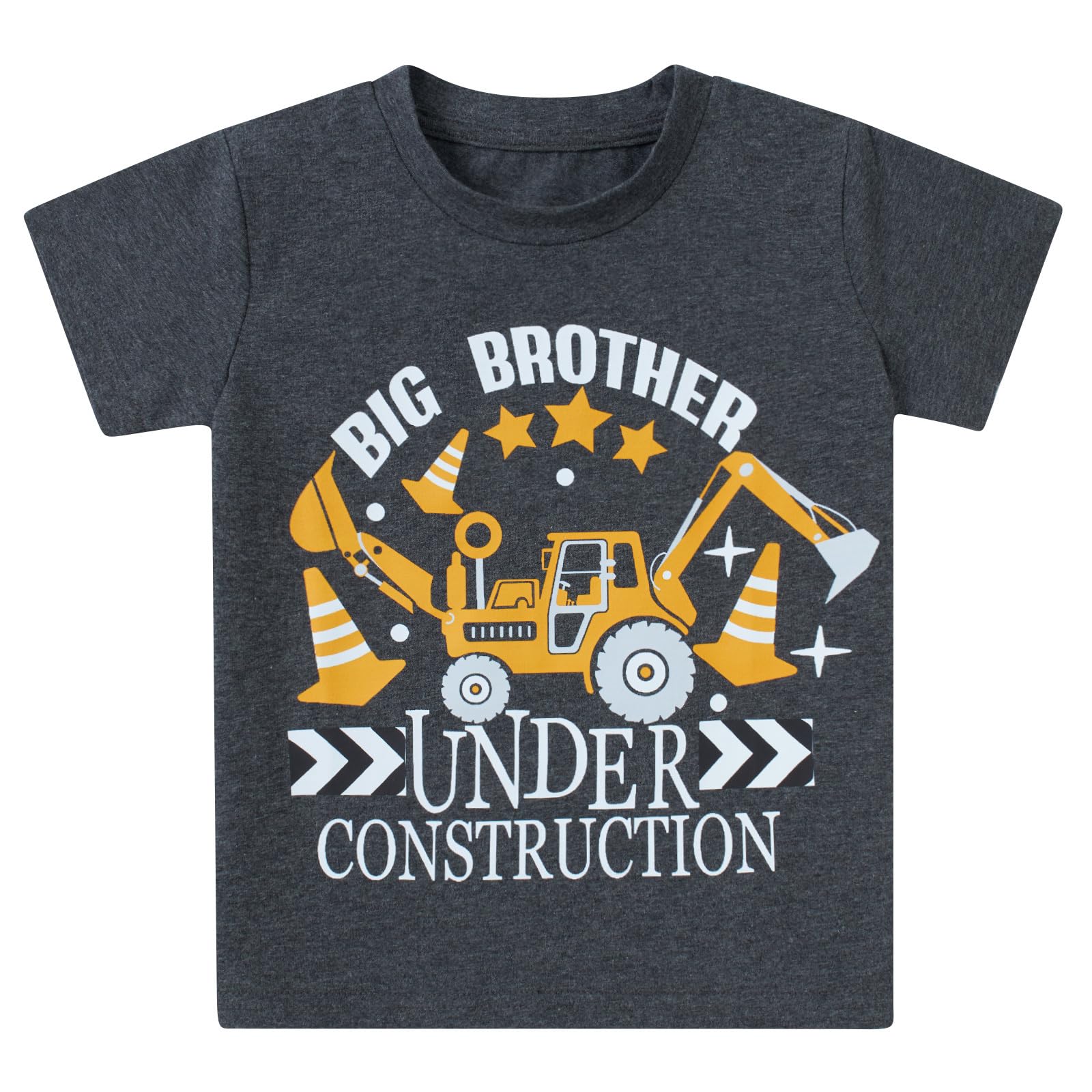 kids4ever Jungen Tshirt Bagger Grafik Großer Bruder Shirt Baumwolle Sommer Kleinkind T-Shirts Rundhals Kurzarm Tee Shirts für Jungen Casual Süßes 1-6 Jahre