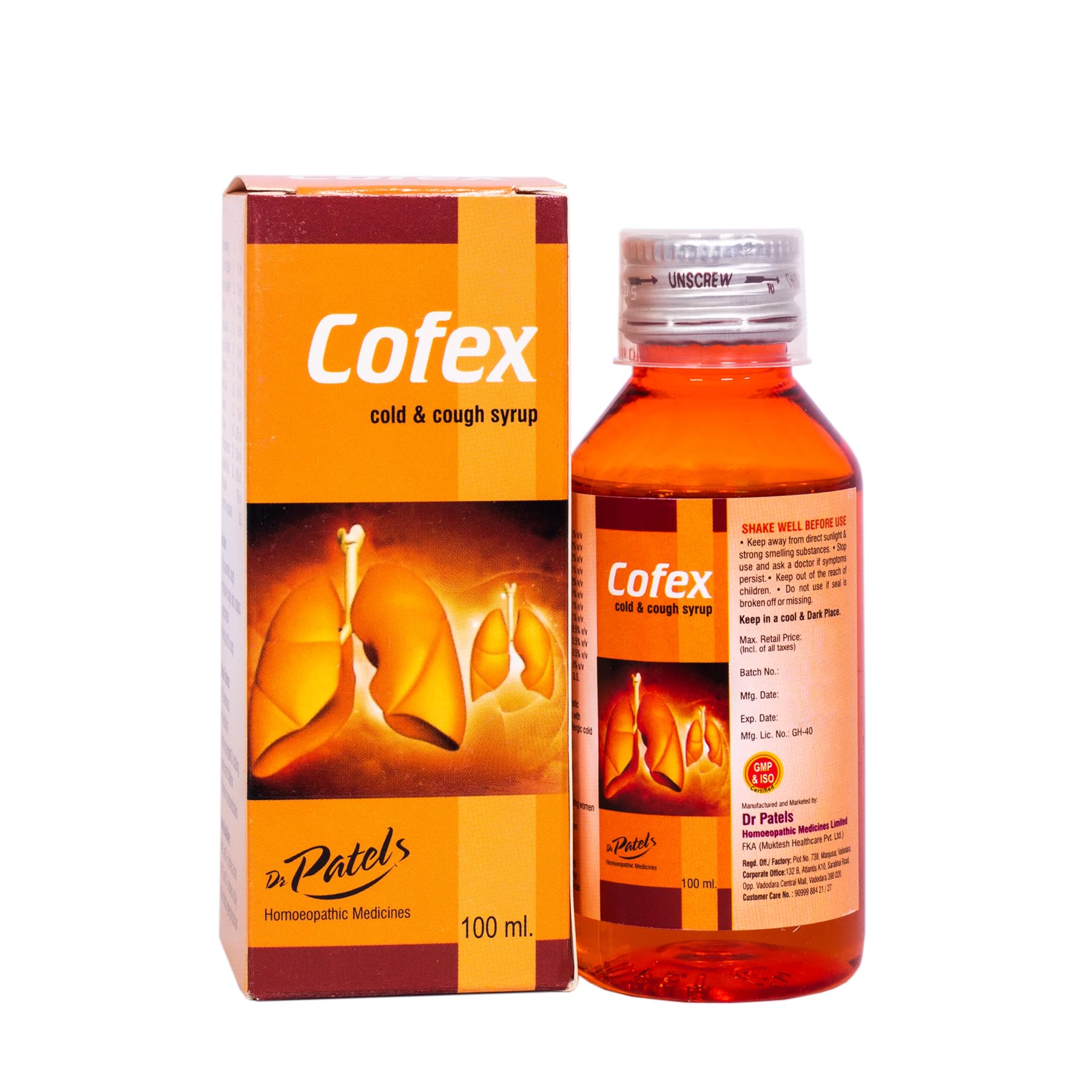 Dr Patel's Homeopathic Cofex Syrup | Effective Cough Syrup for Cold & Cough | Fast Relief from Dry and Wet Cough | 100 ml-image-9