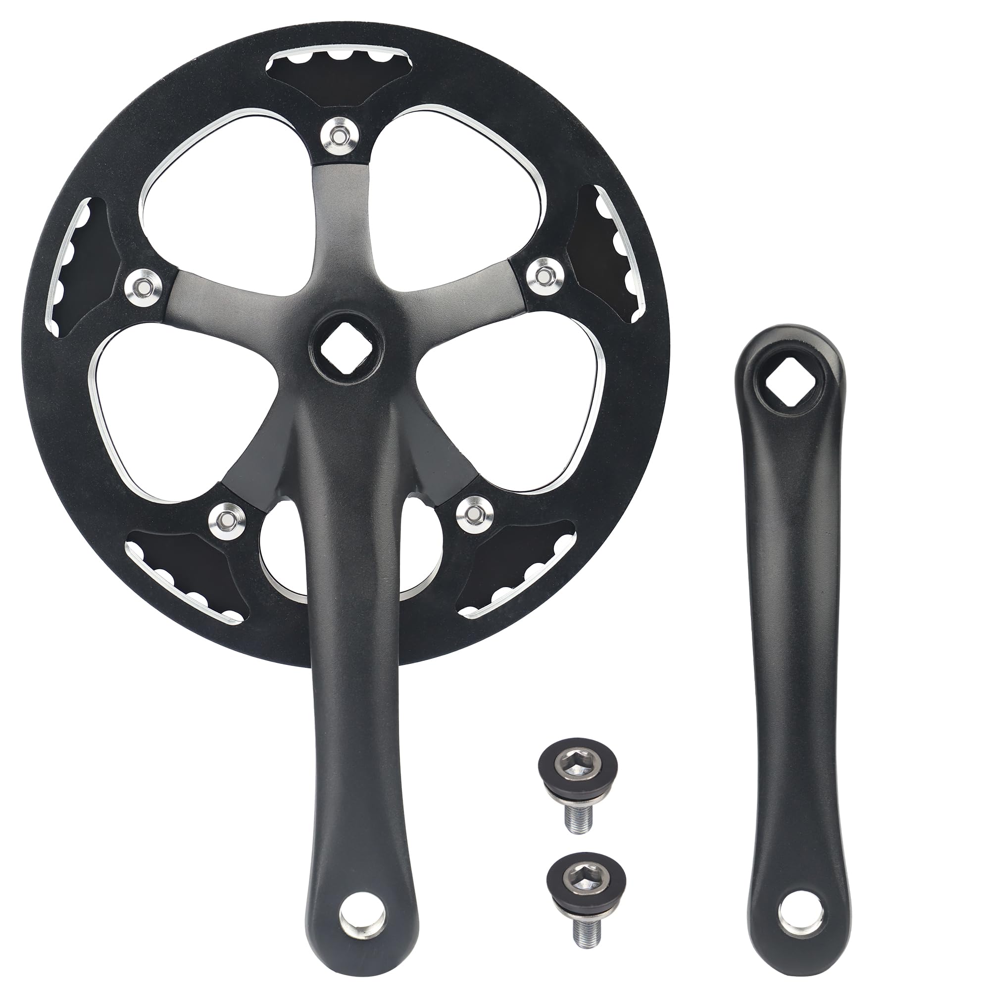 MEGHNA Singel Speed Crankset 38T Crankset 170 mm Bicycle Crankset Aluminium Crankset MTB City Bike City Bike Women's Bicycle E Bike