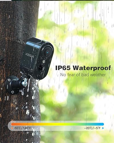 Miniatura 7 de Xega Cámara de seguridad celular 4G para interiores, tarjeta SIM incorporada, 2K sin cámara Wi-Fi, portátil, cámaras LTE con batería de 6000 mAh,