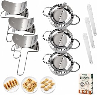 Manual Stainless Steel Dumpling Maker and Dough Cutter Set 304