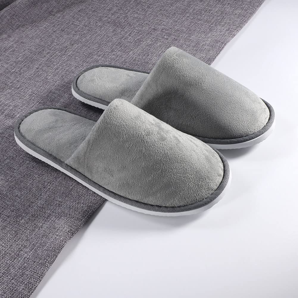 Zapatillas de casa, 4-6 pares Pantuflas Invitados,Zapatillas de Hotel,Zapatillas Casa Mujer Pantuflas Antideslizante de Invierno Zapatillas Estar por Casa Hombre Pantuflas Slippers