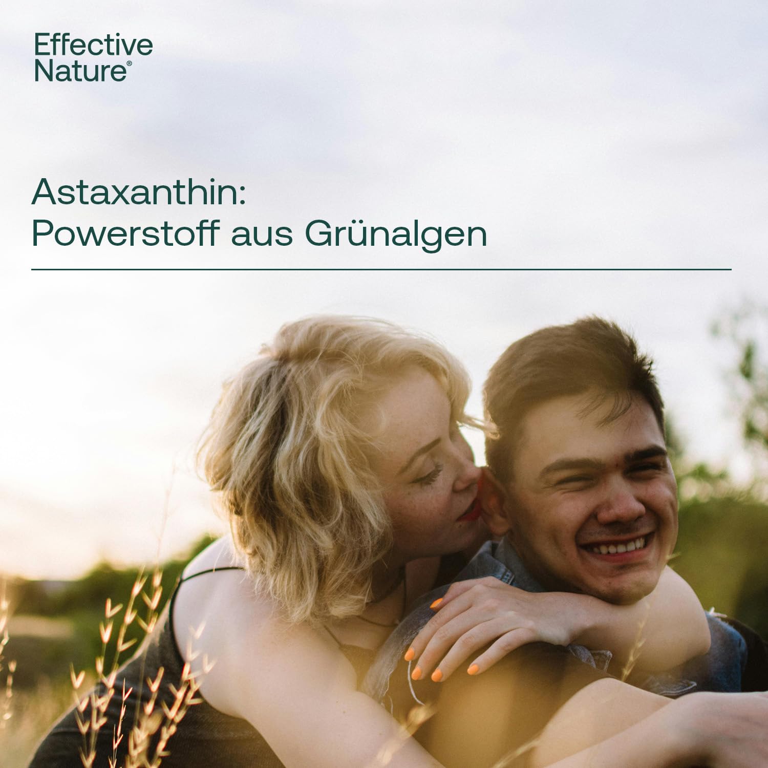 Effective Nature Bio Astaxanthin 8 mg pro Kapsel – aus der Grünalge Haematococcus pluvialis – mit Bio-Olivenöl - vegan